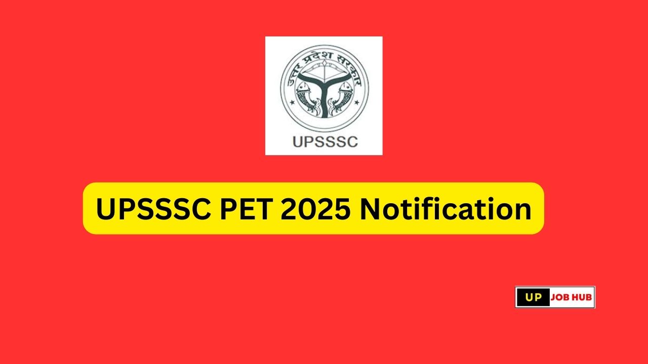 UPSSSC PET 2025 Notification